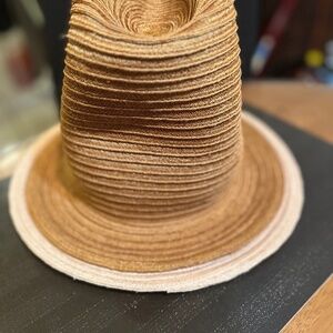 Brand New ESENSHEL Designer Tall Hat Brown/Tan